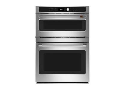 Ge Café Ctc912p2ns1 30 6 7 Cu Ft Combination Double Wall Oven Wi - Ge Electric Wall Oven With Microwave