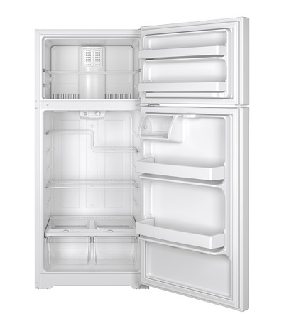 28" GE 15.5 Cu. Ft. ENERGY STAR Top-Freezer No-Frost Refrigerator - GTE16DTHWW