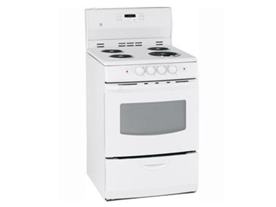 24" GE Free Standing Electric Self Clean Range - JCAP750WMWW