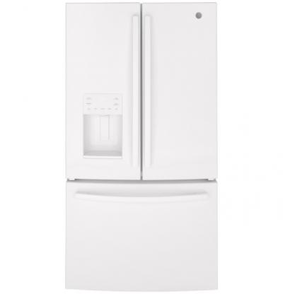 36" GE 25.6 Cu. Ft. French-Door Refrigerator - GFE26JGMWW