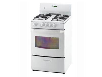 24" GE Free-Standing Standard Clean Gas Range - JGAS730ELWW