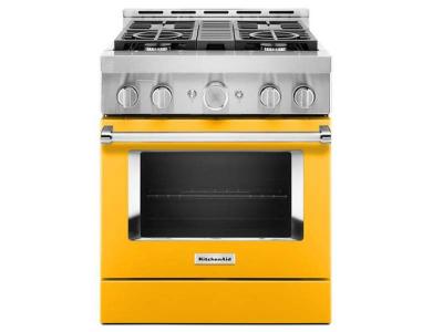 30" KitchenAid 4.1 Cu. Ft. Smart Commercial-Style Gas Range With 4 Burners - KFGC500JYP