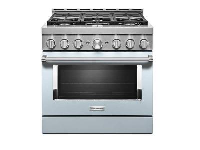 36" KitchenAid 5.1 Cu. Ft. Smart Commercial-Style Gas Range With 6 Burners - KFGC506JMB