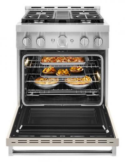 30'' KitchenAid 4.1 Cu. Ft. Smart Commercial-Style Gas Range With 4 Burners - KFGC500JMH