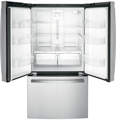 36" GE 27.0 Cu. Ft. Fingerprint Resistant French-Door Refrigerator - GNE27EYMFS