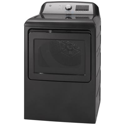 27" GE 7.4 Cu. Ft. Capacity Electric Dryer With Built-in Wifi in Diamond Grey - GTD84ECMNDG