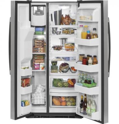 33" GE 23.2 Cu. Ft. Side-By-Side Refrigerator - GSS23GSKSS