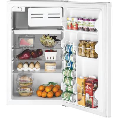 20" GE 4.4 Cu. Ft. Compact Refrigerator In White - GME04GGKWW