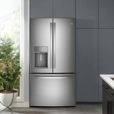 36" GE Profile 22.1 Cu. Ft. Counter-Depth French-Door Refrigerator - PYD22KYNFS