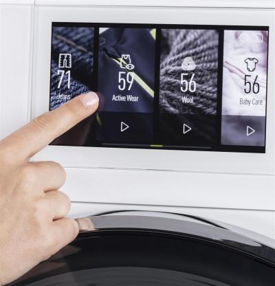 24" Haier 2.4 Cu. Ft. Frontload Washer With Touch Sensitive Controls - QFW150SSNWW