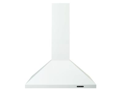 30" Broan Elite EW48 Series Pyramidal Chimney Range Hood In White - EW4830WH