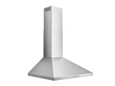 24" Broan Convertible Wall-Mount Pyramidal Chimney Range Hood With 450 Max CFM - BWP1244SS