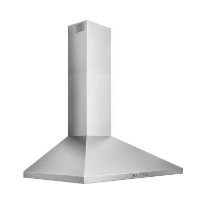 36" Broan Convertible Wall-Mount Pyramidal Chimney Range Hood With 450 MAX CFM In Stainless Steel - BWP1364SS
