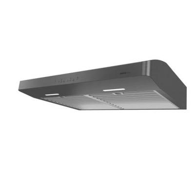 36" Broan Elite 600 CFM Under Cabinet Range Hood In Black Stainless Steel - ERLE136BLS