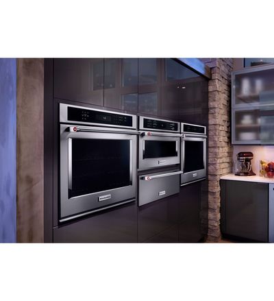 27" KitchenAid 4.3 Cu. Ft. Single Wall Oven With Even-Heat True Convection - KOSE507EWH