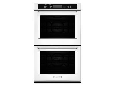 27" KitchenAid Double Wall Oven With Even-Heat True Convection - KODE507EWH
