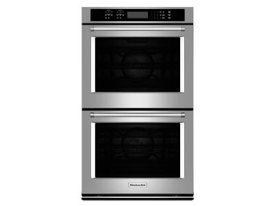 27" KitchenAid Double Wall Oven With Even-Heat True Convection - KODE507ESS