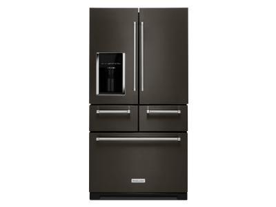 36" Kitchenaid 25.8 Cu. Ft. Multi-Door Freestanding Refrigerator With Platinum Interior Design - KRMF706EBS