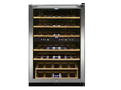 22" Frigidaire 4.4 Cu. Ft. 38 Bottle Two-Zone Wine Cooler - FFWC3822QS