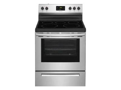 30" Frigidaire 5.3 Cu. Ft. Free Standing Electric Range With 5 Burners - FCRE305CAS