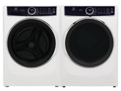 27" Electrolux Front Load Washer And Electric Dryer In White - ELFW7637AW-ELFE763CAW