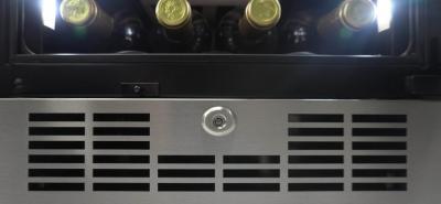 15" Silhouette Built-in Column 27 Bottles Wine Cooler - SPRWC031D1SS