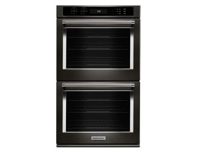 27" KitchenAid Double Wall Oven With Even-Heat True Convection - KODE507EBS