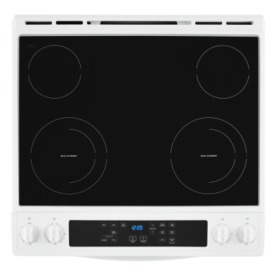 30" Whirlpool 4.8 Cu. Ft. Electric Range With Frozen Bake Technology In White - YWEE515S0LW