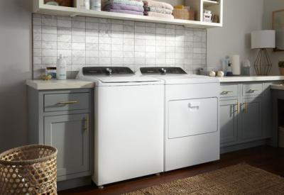 28" Whirlpool 4.6 Cu. Ft. Top Load Impeller Washer with Built-In Faucet - WTW5010LW