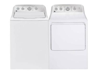27" GE 4.9 Cu. Ft. Top Load Washer  and 7.2 Cu. Ft. Top Load Electric Dryer - GTW451BMRWS-GTD45EBMRWS