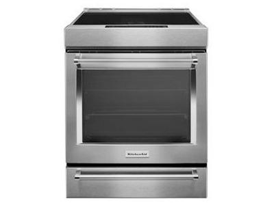 30" Kitchenaid 7.1 Cu. Ft. 4-Element Induction Convection Front Control Range With Baking Drawer - KSIB900ESS