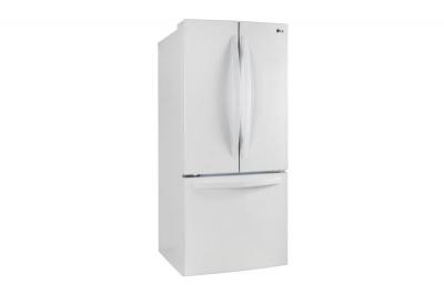 30" LG 21.8 cu.ft. Capacity French Door Refrigerator in White  - LRFNS2200W