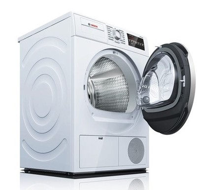 24" Bosch 4 Cu. Ft. 500 Series Compact Condensation Dryer In White - WTG86401UC