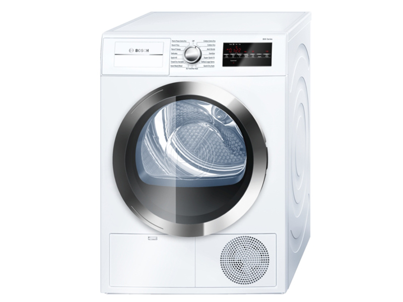 Bosch WTG86402UC 24" Compact Condensation Dryer 800 Series White/C