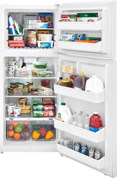 28" Frigidaire 17.6 Cu. Ft. Top Freezer Refrigerator in White - FFHT1822UW