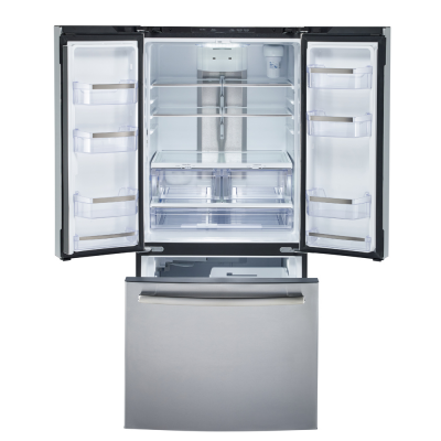 33" GE Profile 20.8 Cu. Ft. French Door Refrigerator In Fingerprint Resistant Stainless Steel - PNE21NYRKFS