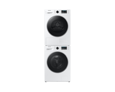 23" Samsung 2.9 Cu. Ft . Front Load Washer with Super Speed And 4.0 Cu. Ft. Dryer with Heat Pump Technology - WW25B6800AW-DV25B6800HW