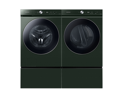 27" Samsung 6.1 Cu. Ft. Front load Washer And 7.6 Cu. Ft. Dryer with Bespoke Design - WF53BB8900AGUS-DVE53BB8900GAC