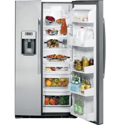 36" GE Profile 25.4 Cu. Ft. Side-by-Side Refrigerator with Dispenser - PSE25KSHSS