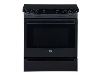 30" GE Profile Slide-In Electric Self Cleaning Convection Range with Baking Drawer - PCS940DFBB