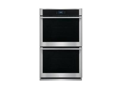 30" Electrolux 10.2 Cu. Ft. Electric Double Wall Oven with Delay Bake in Stainless Steel - ECWD3011AS