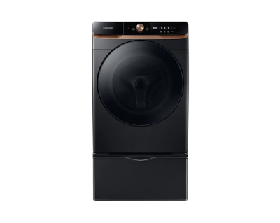 27" Samsung 5.3 Cu. Ft. Front Load Washer In Black Stainless - WF46BG6500AVUS