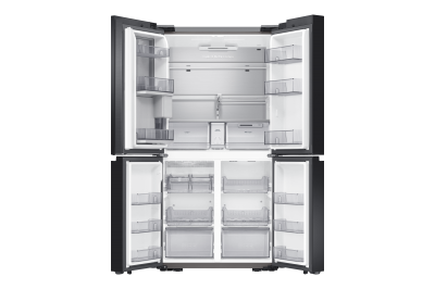 36" Samsung 22.8 Cu. Ft. Bespoke 4-door Flex French Door Refrigerators With Matte Black Steel Panel - F-RF23A967MTMT