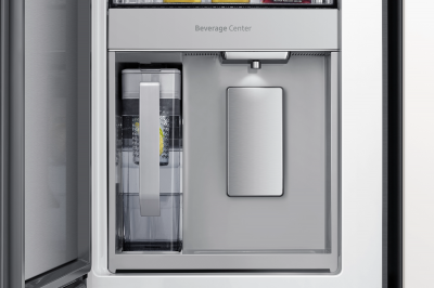36" Samsung 22.8 Cu. Ft. Bespoke 4-door Flex French Door Refrigerators With Grey Matte Glass Panel - F-RF23A9673131