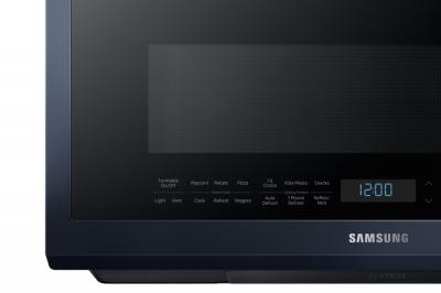 30" Samsung 2.1 Cu. Ft. Bespoke Over-the-Range Microwave In Navy Steel - ME21A706BQN/AC