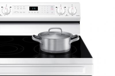 30" Samsung 6.3 Cu. Ft. Freestanding Electric Range With Built-In Wi-fi - NE63A6511SW