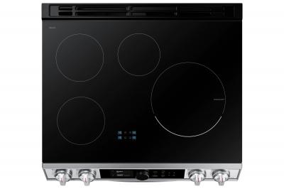 30" Samsung 6.3 Cu. Ft. Dual Door Induction Range With Wi-Fi And Air Fry - NE63T8951SS