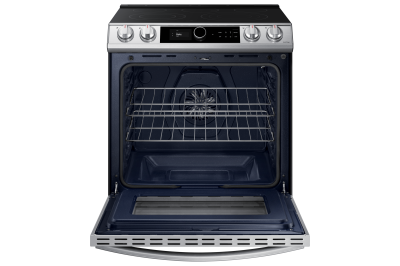 30" Samsung 6.3 Cu. Ft. Electric Range With True Convection And Air Fry In Stainless Steel - NE63T8711SS