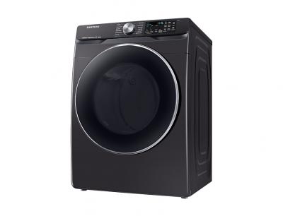 27" Samsung 7.5 Cu. Ft. Smart Electric Dryer With Steam Sanitize In Black Stainless Steel - DVE45R6300V