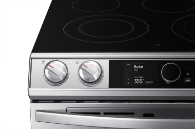 30" Samsung 6.3 Cu. Ft. Electric Range With Flex Duo And Air Fry In Stainless Steel - NE63T8751SS/AC